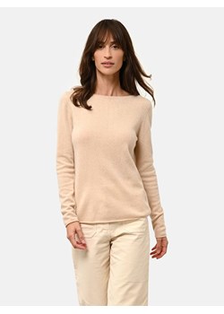 Just Cashmere Kaszmirowy sweter "Grace" w kolorze beżowym ze sklepu Limango Polska w kategorii Swetry damskie - zdjęcie 177801298