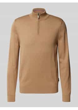 Sweter z dzianiny ze stójką ze sklepu Peek&Cloppenburg  w kategorii Swetry męskie - zdjęcie 177805858