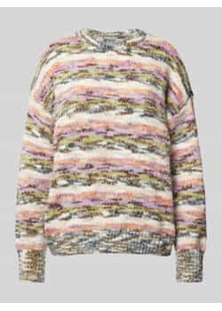 Sweter z dzianiny z prążkowanymi wykończeniami ze sklepu Peek&Cloppenburg  w kategorii Swetry damskie - zdjęcie 177806227