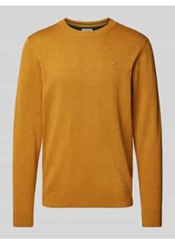 Sweter z dzianiny o kroju regular fit z oddychającej,miękkiej bawełny ze sklepu Peek&Cloppenburg  w kategorii Swetry męskie - zdjęcie 177806386