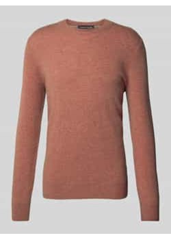 Sweter z dzianiny z prążkowanymi wykończeniami ze sklepu Peek&Cloppenburg  w kategorii Swetry męskie - zdjęcie 177808647