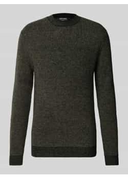 Sweter z dzianiny z okrągłym dekoltem ze sklepu Peek&Cloppenburg  w kategorii Swetry męskie - zdjęcie 177808715