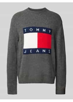 Sweter z dzianiny o kroju regular fit z wyhaftowanym logo ze sklepu Peek&Cloppenburg  w kategorii Swetry męskie - zdjęcie 177809916