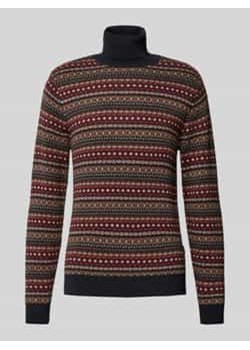 Sweter z dzianiny z golfem ze sklepu Peek&Cloppenburg  w kategorii Swetry męskie - zdjęcie 177810368