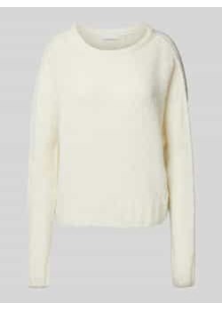Sweter z dzianiny z okrągłym dekoltem ze sklepu Peek&Cloppenburg  w kategorii Swetry damskie - zdjęcie 177810559