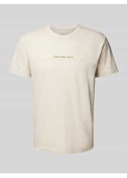 T-shirt z nadrukiem z logo ze sklepu Peek&Cloppenburg  w kategorii T-shirty męskie - zdjęcie 177812306
