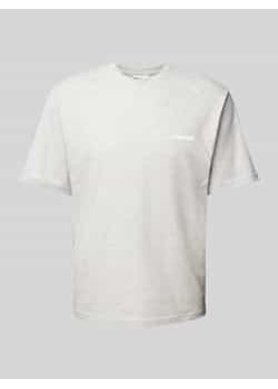 T-shirt z nadrukiem z logo ze sklepu Peek&Cloppenburg  w kategorii T-shirty męskie - zdjęcie 177813038