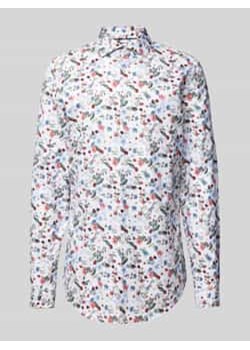 Koszula biznesowa o kroju regular fit z kołnierzykiem typu cutaway ze sklepu Peek&Cloppenburg  w kategorii Koszule męskie - zdjęcie 177813986