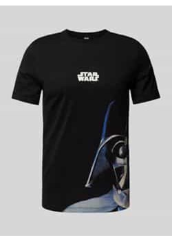 T-shirt o kroju regular fit z bawełny z nadrukiem Starwars® ze sklepu Peek&Cloppenburg  w kategorii T-shirty męskie - zdjęcie 177815688