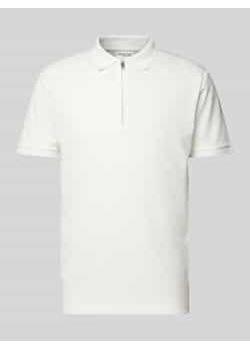 Koszulka polo z krótkim zamkiem błyskawicznym model ‘FAVE’ ze sklepu Peek&Cloppenburg  w kategorii T-shirty męskie - zdjęcie 177816758