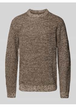 Sweter z dzianiny z okrągłym dekoltem model ‘LIAM’ ze sklepu Peek&Cloppenburg  w kategorii Swetry męskie - zdjęcie 177818838