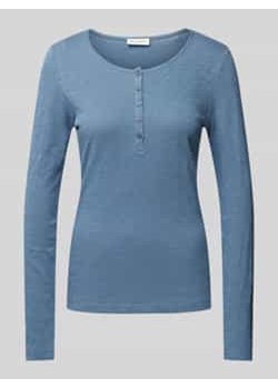 Bluzka o kroju regular fit z długim rękawem i krótką listwą guzikową ze sklepu Peek&Cloppenburg  w kategorii Bluzki damskie - zdjęcie 177824306