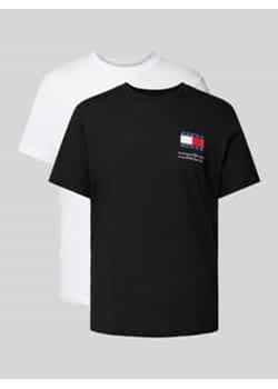 T-shirt o kroju slim fit z wyhaftowanym logo w zestawie 2 szt. ze sklepu Peek&Cloppenburg  w kategorii T-shirty męskie - zdjęcie 177826009
