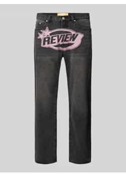 Jeansy o kroju baggy fit z wyhaftowanymi logo ze sklepu Peek&Cloppenburg  w kategorii Jeansy męskie - zdjęcie 177826709