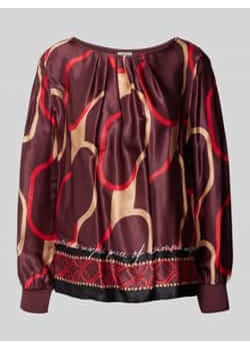 Bluzka o luźnym kroju z czystej wiskozy z marszczonymi detalami ze sklepu Peek&Cloppenburg  w kategorii Bluzki damskie - zdjęcie 177826985
