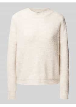 Sweter z dzianiny z prążkowanymi wykończeniami ze sklepu Peek&Cloppenburg  w kategorii Swetry damskie - zdjęcie 177828488