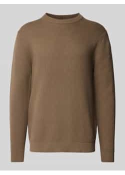 Sweter z dzianiny z okrągłym dekoltem model ‘DANE’ ze sklepu Peek&Cloppenburg  w kategorii Swetry męskie - zdjęcie 177828718