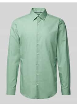 Koszula biznesowa o kroju slim fit z listwą guzikową ze sklepu Peek&Cloppenburg  w kategorii Koszule męskie - zdjęcie 177829575