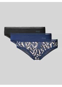 Figi z koronką szydełkową w zestawie 3 szt. model ‘GO Crush’ ze sklepu Peek&Cloppenburg  w kategorii Majtki damskie - zdjęcie 177829885