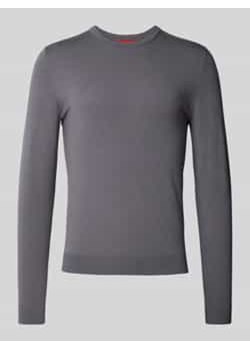 Sweter z dzianiny z okrągłym dekoltem model ‘San Cody’ ze sklepu Peek&Cloppenburg  w kategorii Swetry męskie - zdjęcie 177830095