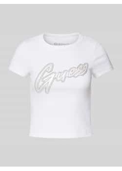 T-shirt z nadrukiem z logo ze sklepu Peek&Cloppenburg  w kategorii Bluzki damskie - zdjęcie 177830785