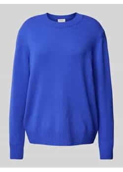 Sweter z dzianiny z prążkowanymi wykończeniami ze sklepu Peek&Cloppenburg  w kategorii Swetry damskie - zdjęcie 177832155