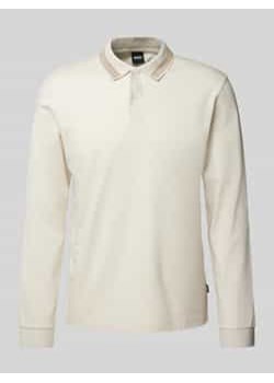 Koszulka polo z detalem z logo model ‘Pleins’ - id: 1274015 - marki BOSS HUGO BOSS - 177832878 Koszulka polo z detalem z logo model ‘Pleins’ ze sklepu Peek&Cloppenburg w kategorii T-shirty męskie - zdjęcie 177832878