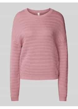 Sweter z dzianiny z okrągłym dekoltem ze sklepu Peek&Cloppenburg  w kategorii Swetry damskie - zdjęcie 177833295