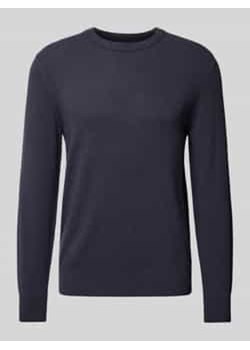 Sweter z dzianiny o kroju regular fit z miękkiej mieszanki bawełny i żywej wełny ze sklepu Peek&Cloppenburg  w kategorii Swetry męskie - zdjęcie 177834266