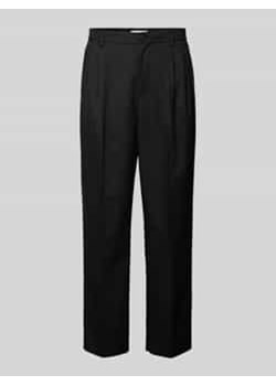 Spodnie o kroju regular fit z wpuszczanymi kieszeniami w stylu francuskim ze sklepu Peek&Cloppenburg  w kategorii Spodnie męskie - zdjęcie 177834287