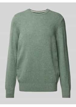 Sweter o kroju regular fit z dzianiny z włoskiej,cętkowanej przędzy tweedowej ze sklepu Peek&Cloppenburg  w kategorii Swetry męskie - zdjęcie 177835228