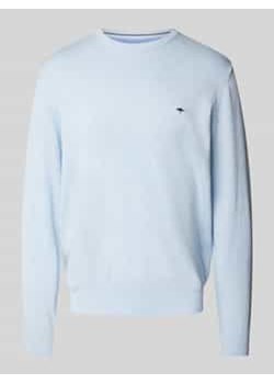 Sweter z dzianiny z okrągłym dekoltem ze sklepu Peek&Cloppenburg  w kategorii Swetry męskie - zdjęcie 177838709