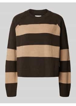 Sweter z dzianiny z prążkowanymi wykończeniami model ‘DILIRIAA’ ze sklepu Peek&Cloppenburg  w kategorii Swetry damskie - zdjęcie 177839046