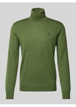 Sweter z dzianiny z golfem ze sklepu Peek&Cloppenburg  w kategorii Swetry męskie - zdjęcie 177839226