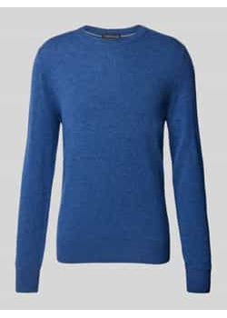 Sweter z dzianiny z prążkowanymi wykończeniami ze sklepu Peek&Cloppenburg  w kategorii Swetry męskie - zdjęcie 177839516