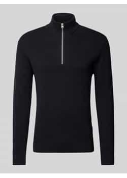 Sweter z dzianiny o kroju regular fit ze stójką model ‘PHIL’ ze sklepu Peek&Cloppenburg  w kategorii Swetry męskie - zdjęcie 177839786