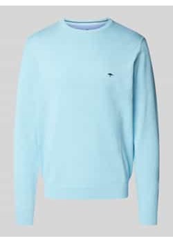 Sweter z dzianiny z okrągłym dekoltem ze sklepu Peek&Cloppenburg  w kategorii Swetry męskie - zdjęcie 177843986