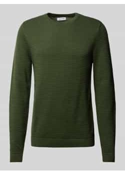 Sweter z dzianiny z okrągłym dekoltem model ‘OTTO’ ze sklepu Peek&Cloppenburg  w kategorii Swetry męskie - zdjęcie 177845217