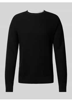 Sweter z dzianiny z efektem 2 w 1 ze sklepu Peek&Cloppenburg  w kategorii Swetry męskie - zdjęcie 177845996