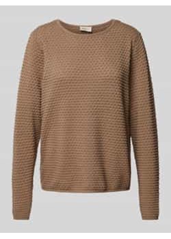 Sweter z dzianiny z prążkowanymi wykończeniami model ‘Dodo’ ze sklepu Peek&Cloppenburg  w kategorii Swetry damskie - zdjęcie 177848165