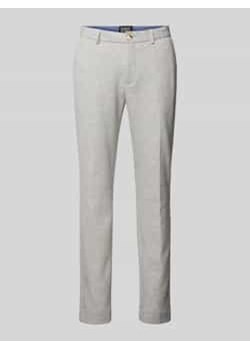 Spodnie o kroju slim fit z zapięciem na guzik i zamek błyskawiczny ze sklepu Peek&Cloppenburg  w kategorii Spodnie męskie - zdjęcie 177849646