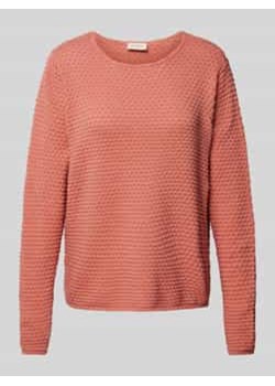 Sweter z dzianiny z prążkowanymi wykończeniami model ‘Dodo’ ze sklepu Peek&Cloppenburg  w kategorii Swetry damskie - zdjęcie 177851358