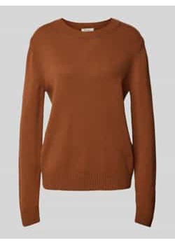 Sweter z dzianiny z prążkowanymi wykończeniami ze sklepu Peek&Cloppenburg  w kategorii Swetry damskie - zdjęcie 177851907