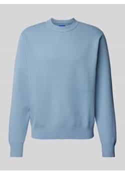 Sweter z dzianiny z nadrukiem z logo model ‘VESTERBRO’ ze sklepu Peek&Cloppenburg  w kategorii Swetry męskie - zdjęcie 177852038