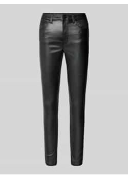 Jeansy o kroju skinny fit z efektem błyszczącym model ‘SARAH’ ze sklepu Peek&Cloppenburg  w kategorii Jeansy damskie - zdjęcie 177854136
