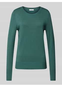 Sweter z dzianiny z okrągłym dekoltem ze sklepu Peek&Cloppenburg  w kategorii Swetry damskie - zdjęcie 177854139