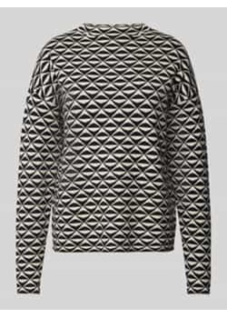 Sweter z dzianiny z okrągłym dekoltem ze sklepu Peek&Cloppenburg  w kategorii Swetry damskie - zdjęcie 177854436