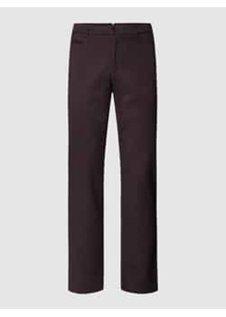 Spodnie o kroju regular fit z fakturowanym wzorem model ‘Fabio’ ze sklepu Peek&Cloppenburg  w kategorii Spodnie męskie - zdjęcie 177856738
