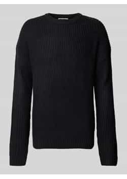 Sweter z dzianiny z okrągłym dekoltem ze sklepu Peek&Cloppenburg  w kategorii Swetry męskie - zdjęcie 177857579