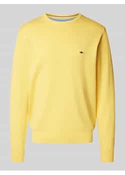 Sweter z dzianiny z okrągłym dekoltem ze sklepu Peek&Cloppenburg  w kategorii Swetry męskie - zdjęcie 177858365
